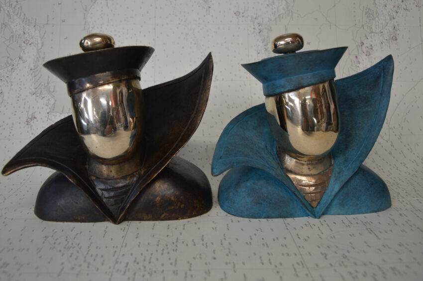 Bronze d'art Marin dans le vent