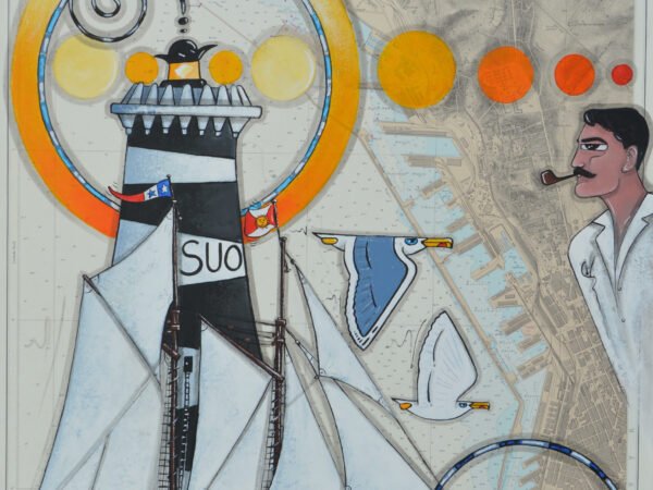 La goélette Dukinva passe les balises de la Désirade et de Sourdaras à Marseille