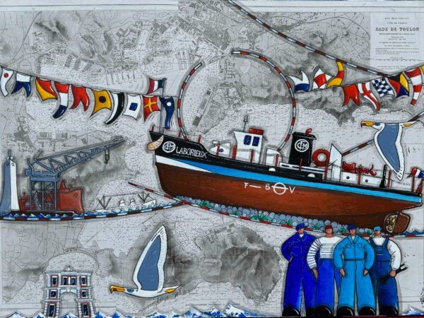 Le remorqueur Laborieux et les chantiers navals de la Seyne-Sur-Mer