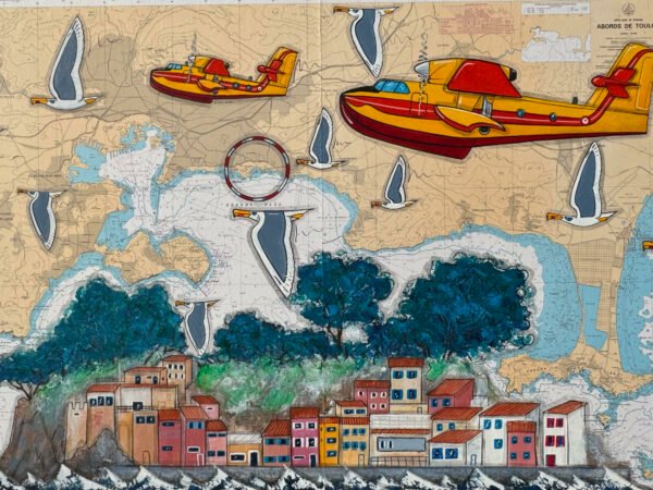 Les bombardiers d’eau survolent l’Anse Méjean