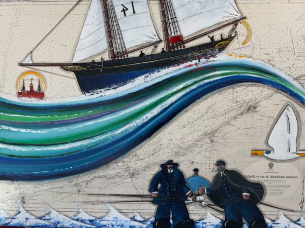 Voilier-pilote des bancs de Flandres