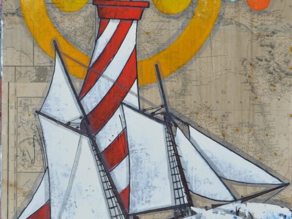 Goélette dans les îles grecques