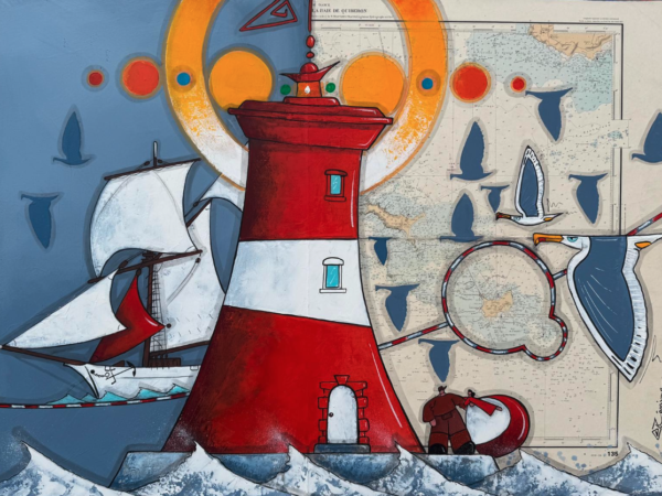 Phare des grands cardinaux au large d'Hoedic