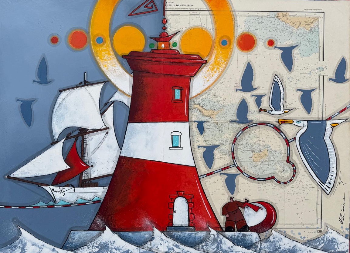 Phare des grands cardinaux au large d'Hoedic