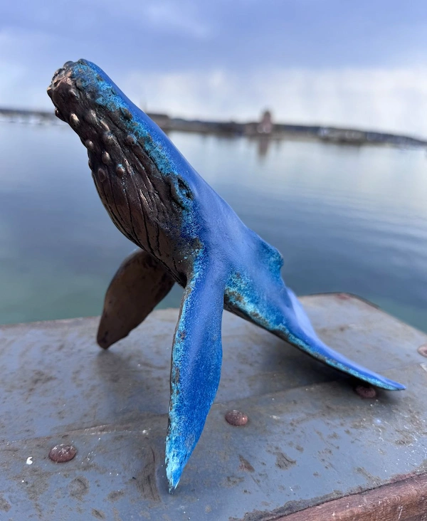Sculpture Bronze art Baleine #1