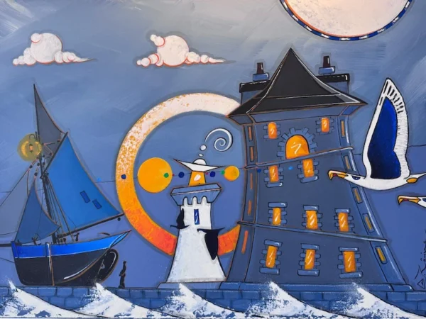 Tableau camaret nocturne