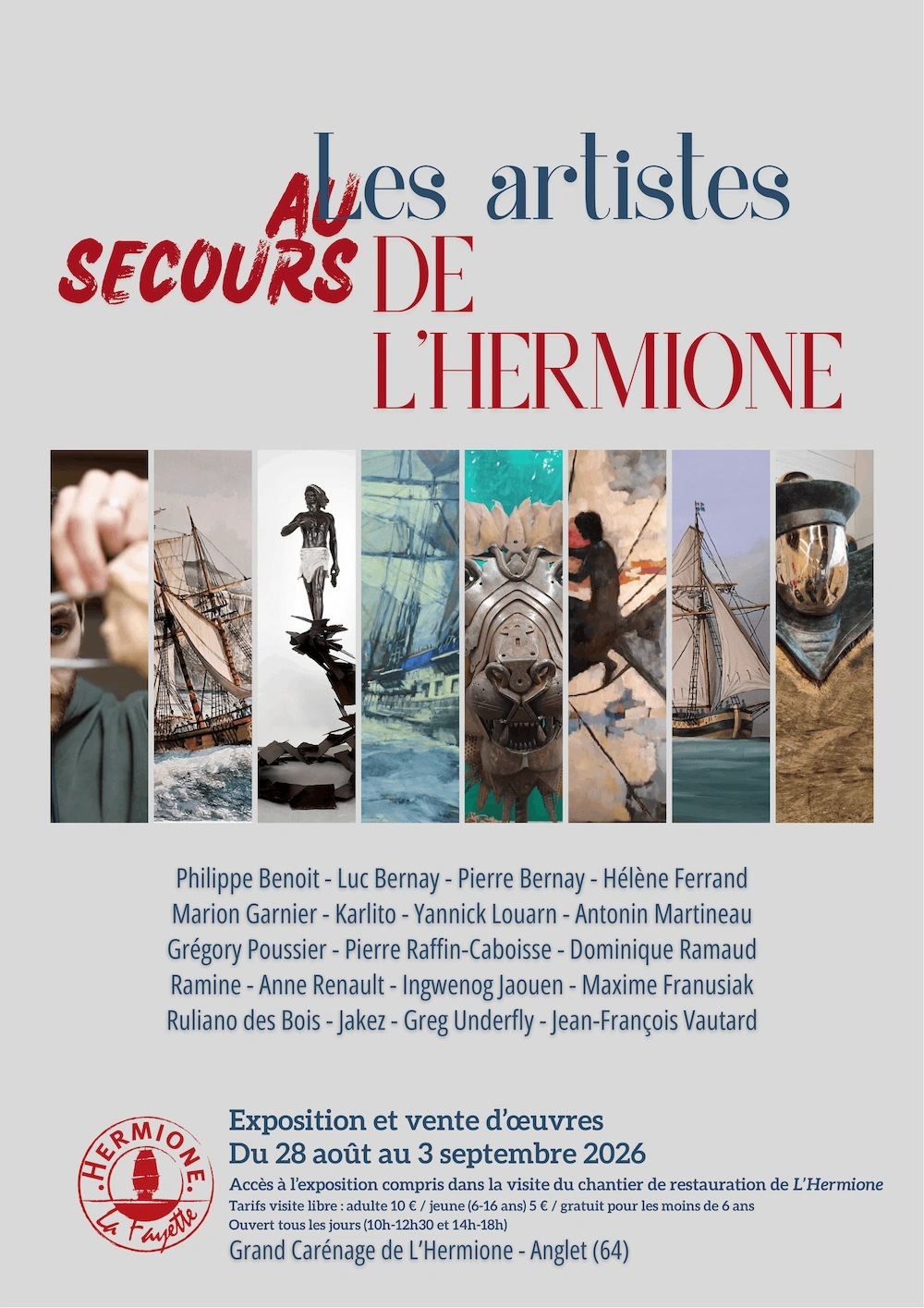 Artistes au secours de l'Hermione
