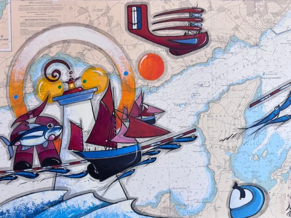 peinture le feu de Camaret